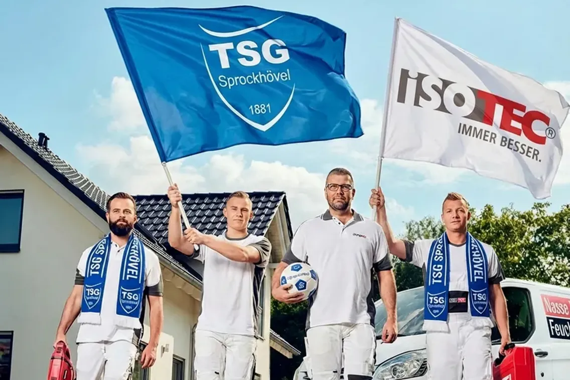 Foto zum Newsartikel ISOTEC ist neuer Business-Partner der TSG Sprockhövel